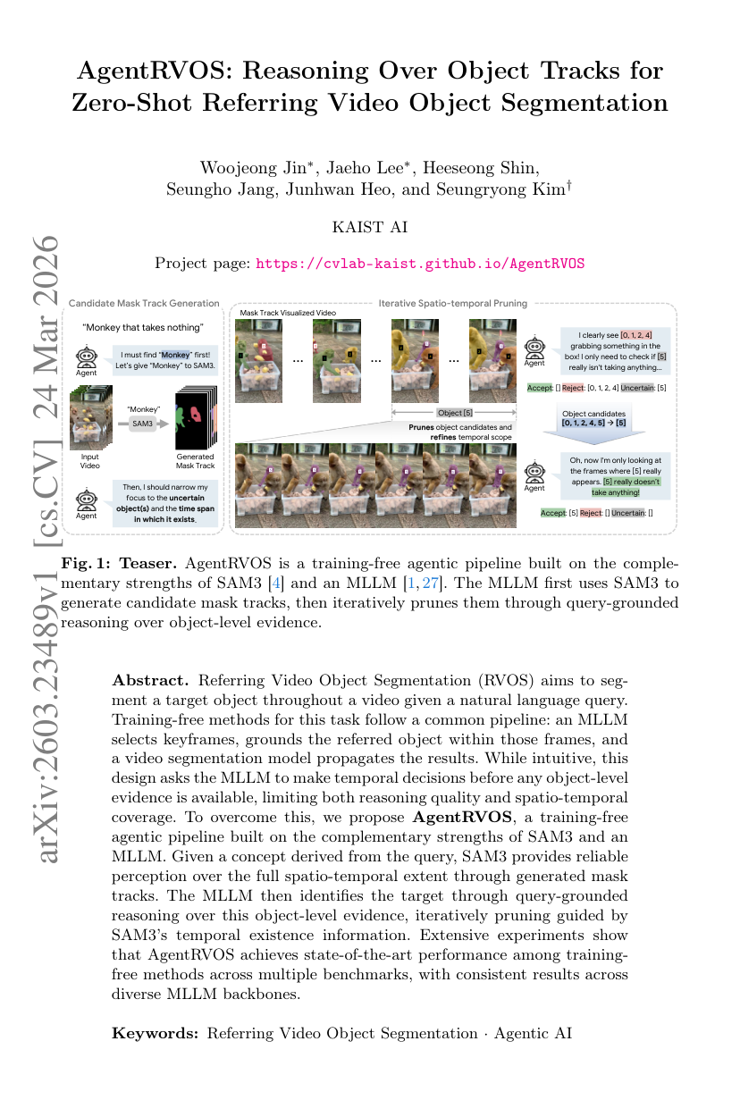 AgentRVOS: Reasoning over Object Tracks for Zero-Shot Referring Video Object Segmentation